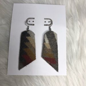 Pendleton Wool Handmade Earrings